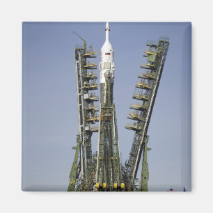 Imán El cohete de Soyuz se erige en la posición 4