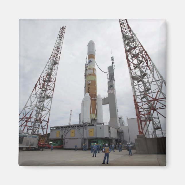 Imán El cohete H-IIB en la plataforma de lanzamiento (Frente)