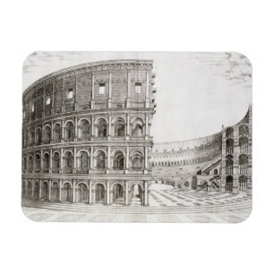 Imán El Coliseo, construido en AD 80 (grabado)