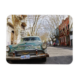 Imán El color oxidado y escamoso de un coche viejo