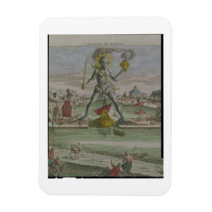 Imán El coloso de Rodas, detalle del strad de la