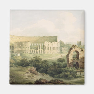 Imán El Colosseum, Roma, 1802 (w/c sobre el grafito en