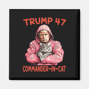 Imán El Comandante Trump En Un Gato Gracioso Y Trump