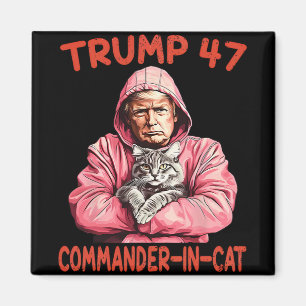 Imán El Comandante Trump En Un Gato Gracioso Y Trump