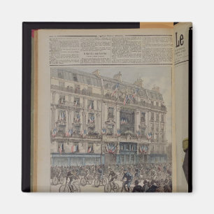 Imán El comienzo de la raza de bicicleta de París-Bres