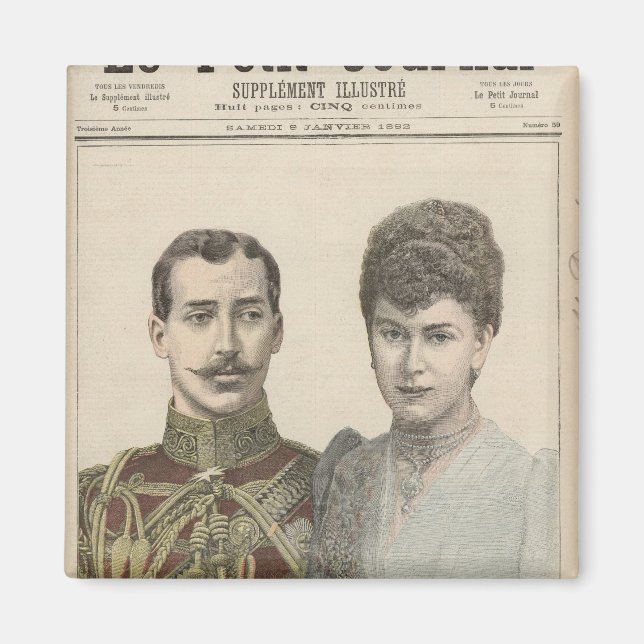 Imán El compromiso de Albert Victor Duke de (Frente)