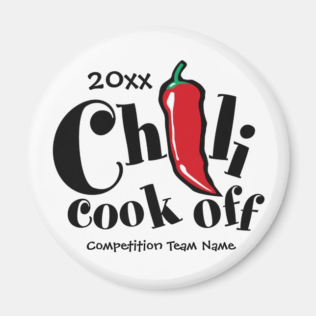 Imán El concurso Red Pepper Chili Cook Off (Frente)