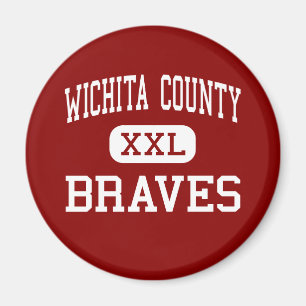 Imán El condado de Wichita - Braves - joven - Leoti