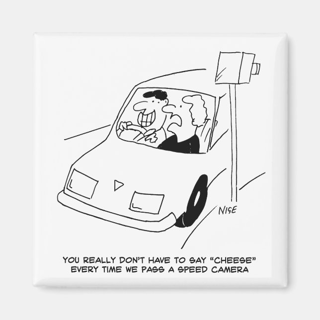 Imán El conductor dice queso al pasar una cámara de vel (Frente)