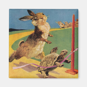 Imán “El conejo y la liebre” de Harry Rountree