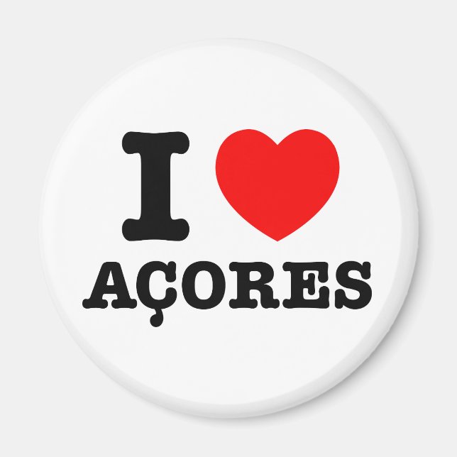Imán El corazón de Acores (Frente)