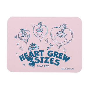 Imán El corazón de Grinch creció 3 tamaños