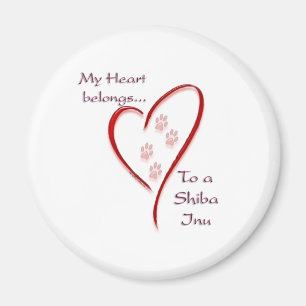 Imán El corazón de Shiba Inu pertenece