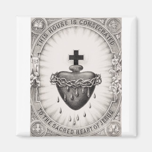 Imán El Corazón más sagrado de Jesucristo (Frente)