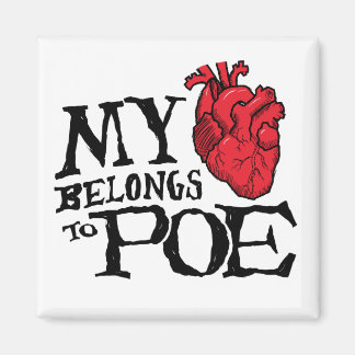 Imán El corazón pertenece a Poe Magnet