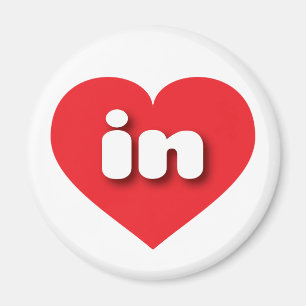 Imán El corazón rojo de Indiana - Me encanta