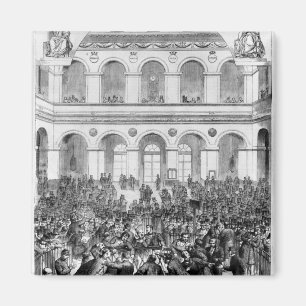 Imán El "Corbeille" en la bolsa de París, 1873