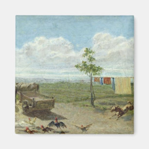 Imán El corral (aceite en lona)