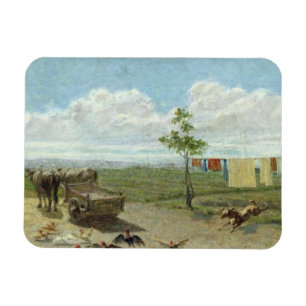Imán El corral (aceite en lona)