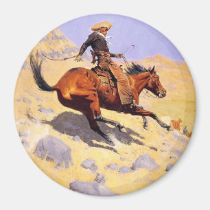 Imán El Cowboy (por Frederic Remington)