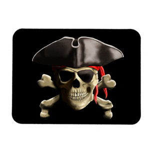Imán El cráneo alegre del pirata de Rogelio