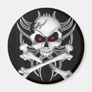 Imán El cráneo y la bandera pirata de la muerte