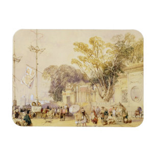 Imán El cuadrado del pueblo en la bahía de Hong Kong,