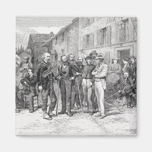 Imán El cuarto de club de Zermatt en 1864, "de la