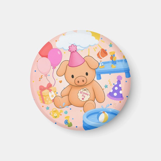 Imán El cuento de Hamhock's Pink Splashtastic! (Frente)