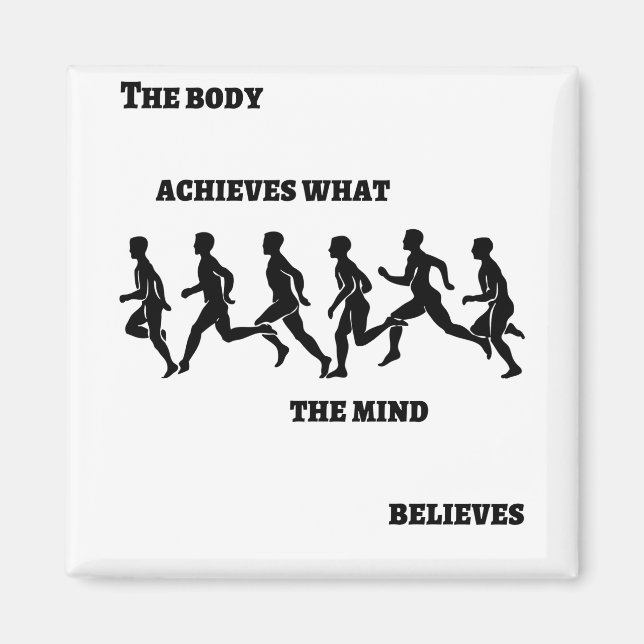 Imán El cuerpo logra lo que la mente cree (Frente)