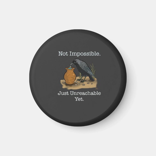 Imán El cuervo inteligente: no imposible (Frente)
