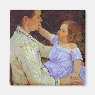 Imán El cuidado del niño. c. 1890, Mary Cassatt