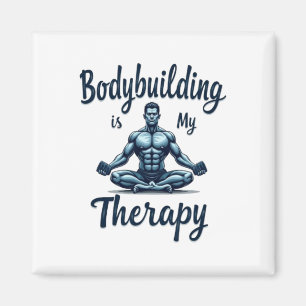 Imán El culturismo es mi terapia Diseño muscular medita