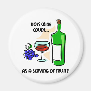 Imán El decir divertido del humor del vino