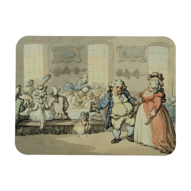 Imán El desayuno, de "Scenes at Bath" (con tinta y tint (Horizontal)