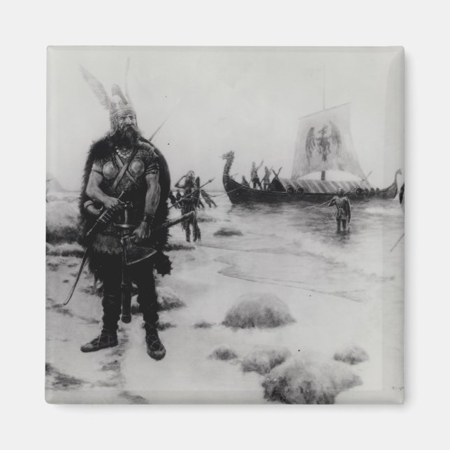 Imán El descubrimiento de Estados Unidos por Leif Eriks (Frente)