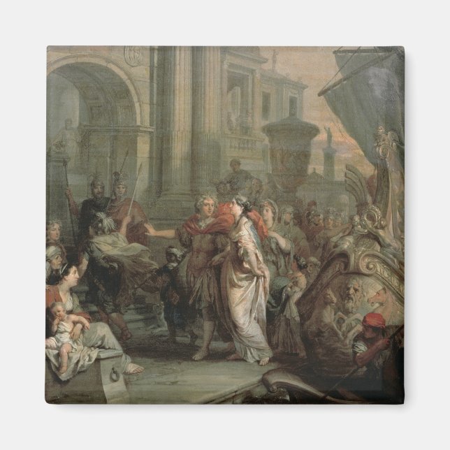 Imán El desembarque de Cleopatra en Tarsus (petróleo en (Frente)