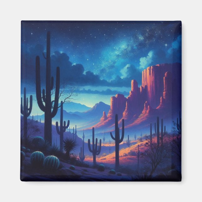 Imán El desierto de noche al suroeste (Frente)