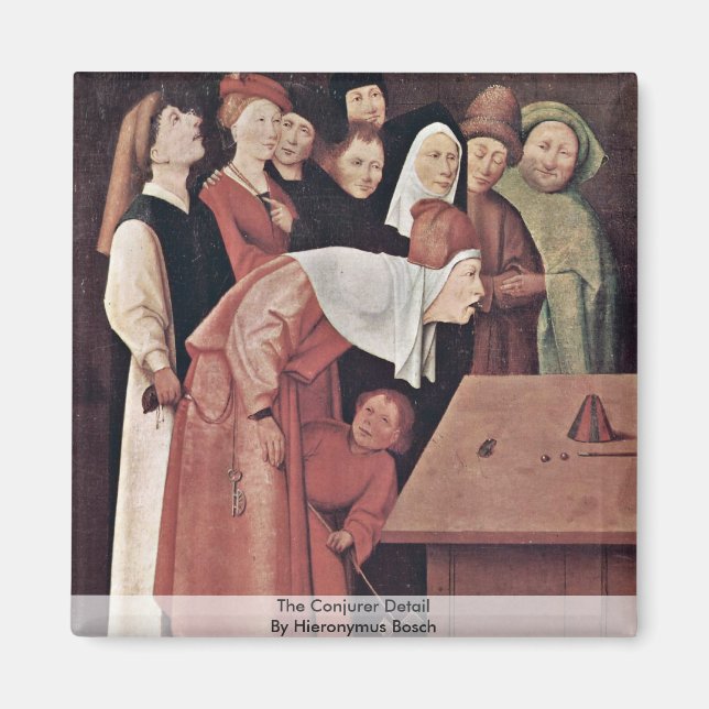 Imán El Detalle Del Conjurador. Por Hieronymus Bosch (Frente)