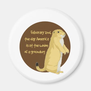 Imán El día de Groundhog