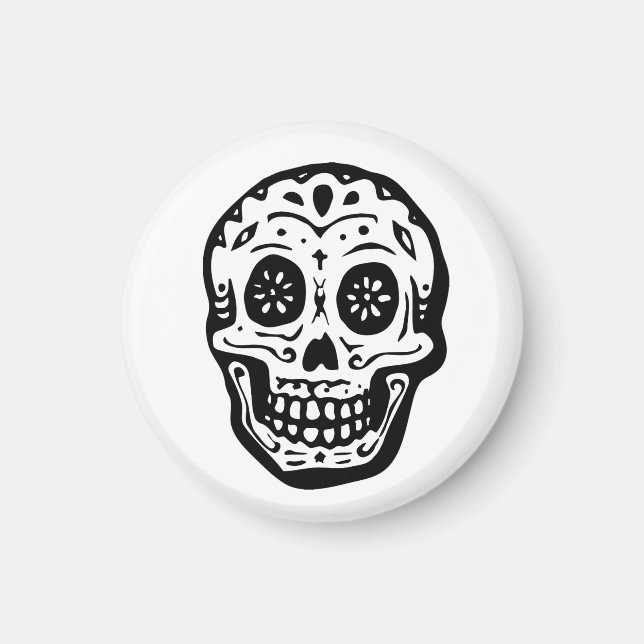 Imán El Día De La Calavera Muerta (Frente)