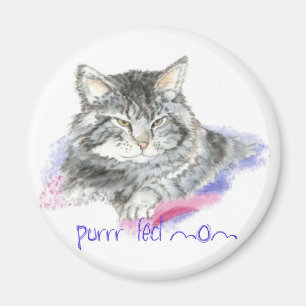 Imán El día de madre - mamá de Purrr-fect - gato