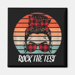 Imán El día de prueba divertida Rock the Test Sunset Te