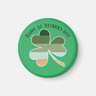 Imán El Día de San Patricio perturbado Shamrock irlandé