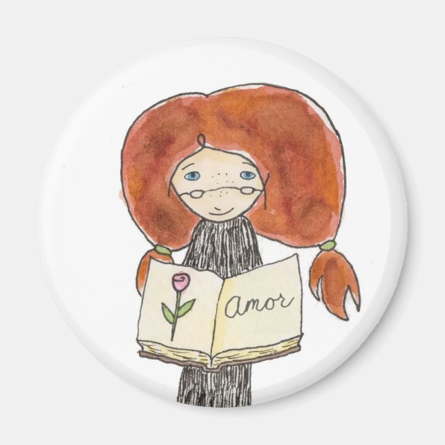 Imán El día de San Valentín Amor Magnet (Frente)