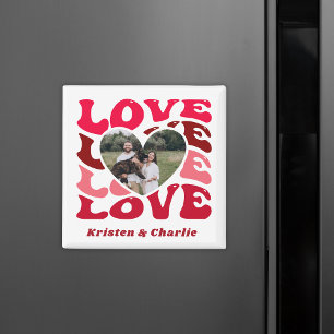 Imán El día de San Valentín Amor Personalizado Foto y P
