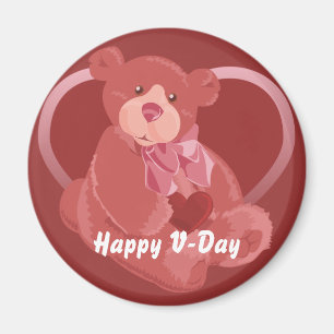 Imán El día de San Valentín Bear