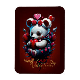 Imán El día de San Valentín con Oso Teddy rico