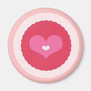 Imán El día de San Valentín de canto de amor caliente