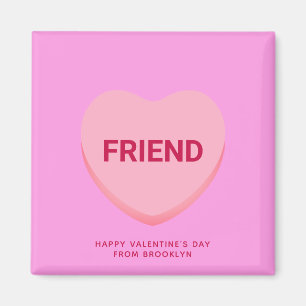 Imán El día de San Valentín de corazón de conversación 